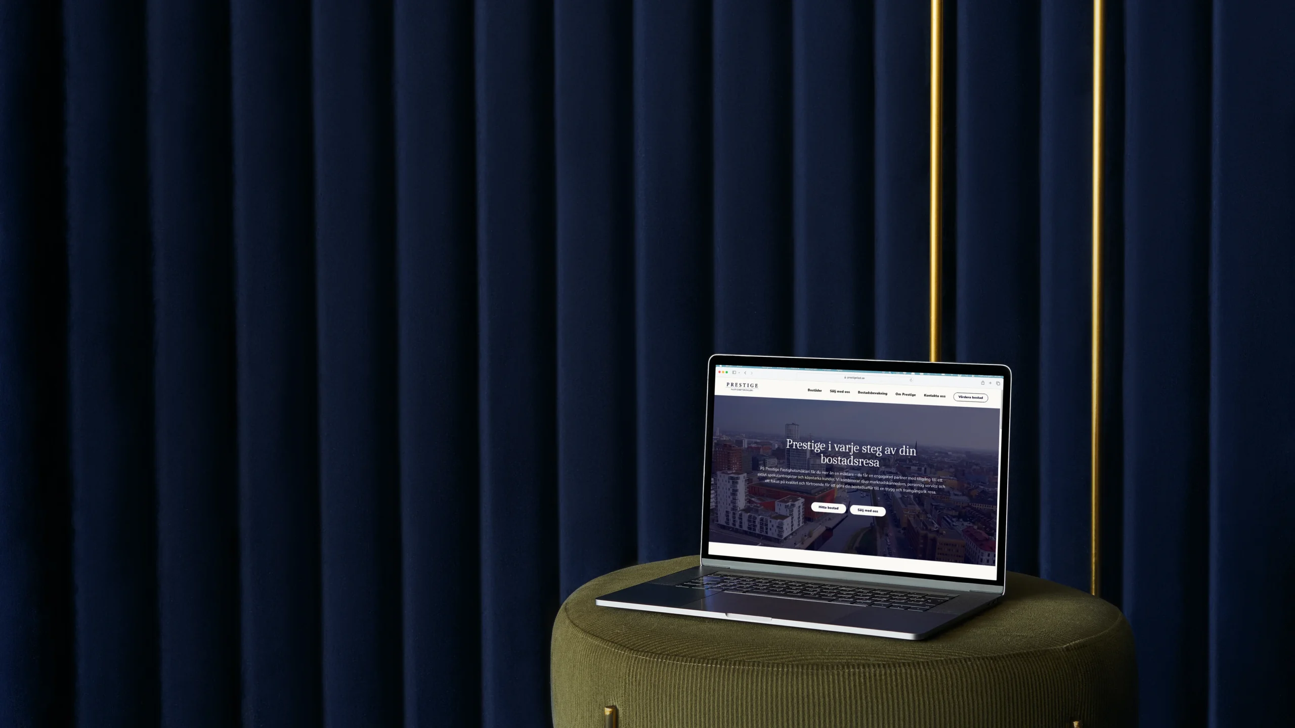 hemsida till prestige fastighetsmäkleri